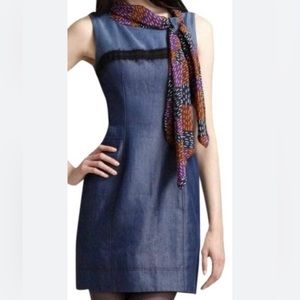 Zac Posen by Z Spoke Dress with Silk Scarf, size 6 US